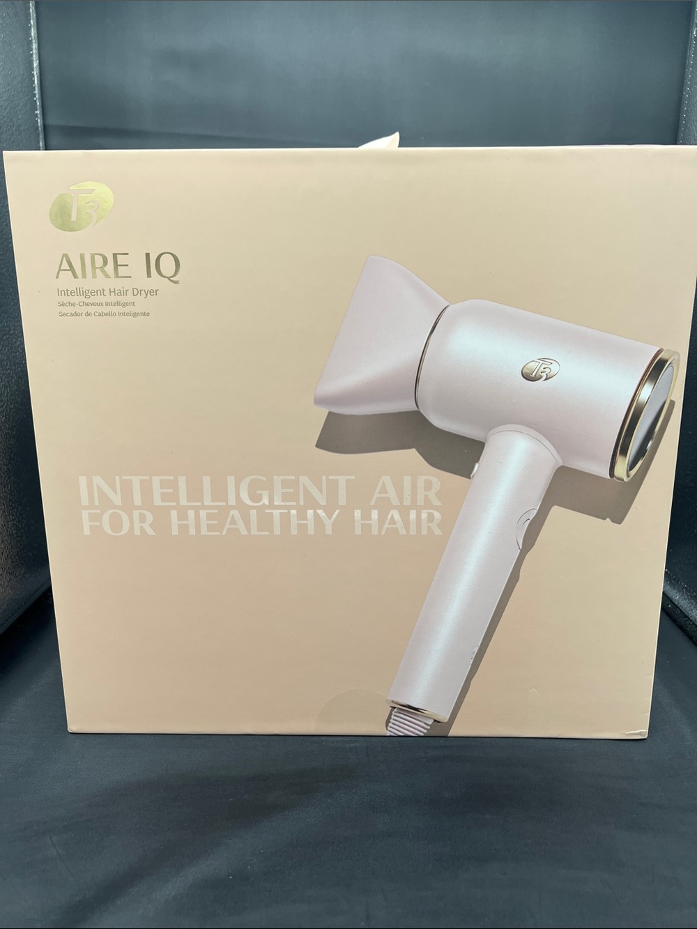 T3 Aire IQ Intelligent Hair Dryer — Pearl White Pink